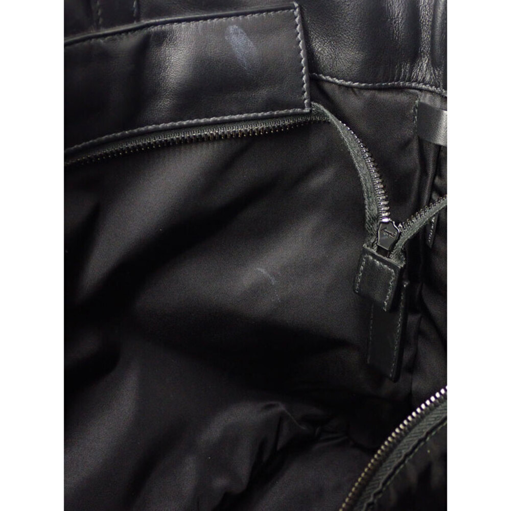 Prada trim Re Shoulder bag Black Milano leather Nylon tote - Picture 8 of 9